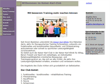 Tablet Screenshot of kaiser-karl-club.de
